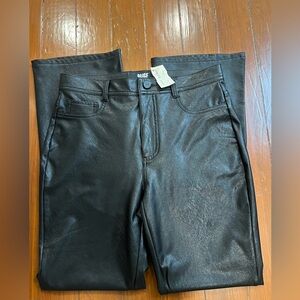 Paige leather crop flares- Claudine. Size 27